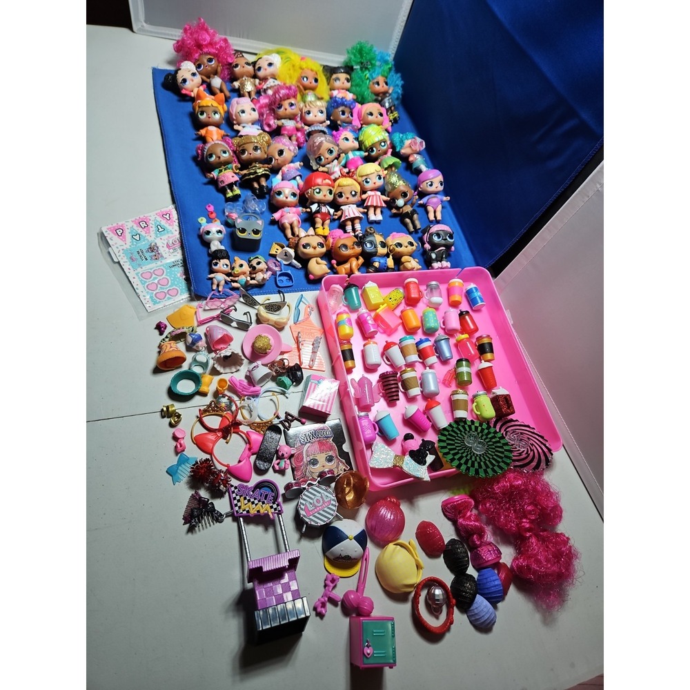 35 LOL Surprise! Dolls Lot Clothes Pets & Accessories Sparkle Hairvibes Glitter